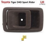 มือเปิดอันใน มือดึงใน มือจับในประตู ข้างซ้าย 1 ชิ้น สีน้ำตาล สำหรับ Toyota Tiger D4D Sport Rider LN145 Pick Up Hilux MK4 Tacoma ปี 1997-2004